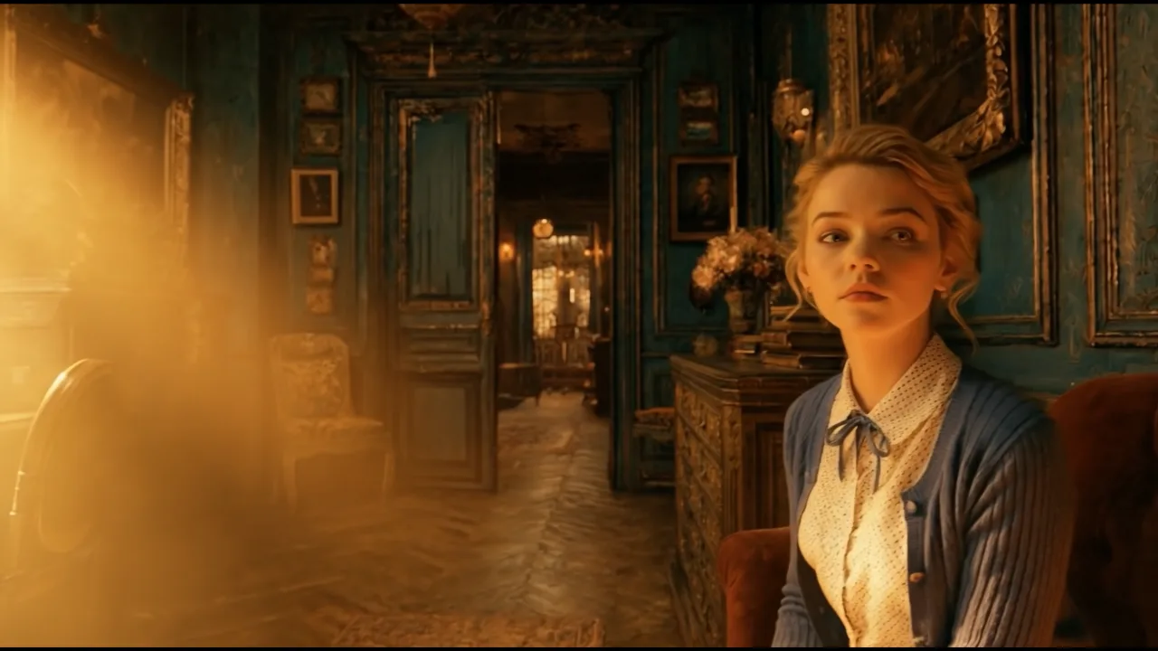 『Mask』より。金色の光が差す部屋
